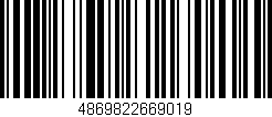 Código de barras (EAN, GTIN, SKU, ISBN): '4869822669019'