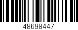 Código de barras (EAN, GTIN, SKU, ISBN): '48698447'