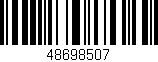 Código de barras (EAN, GTIN, SKU, ISBN): '48698507'
