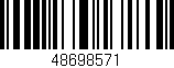 Código de barras (EAN, GTIN, SKU, ISBN): '48698571'
