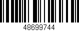 Código de barras (EAN, GTIN, SKU, ISBN): '48699744'