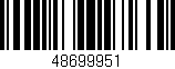 Código de barras (EAN, GTIN, SKU, ISBN): '48699951'