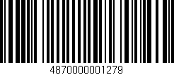 Código de barras (EAN, GTIN, SKU, ISBN): '4870000001279'