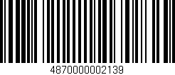 Código de barras (EAN, GTIN, SKU, ISBN): '4870000002139'