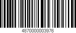 Código de barras (EAN, GTIN, SKU, ISBN): '4870000003976'