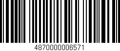Código de barras (EAN, GTIN, SKU, ISBN): '4870000006571'