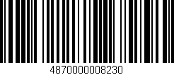 Código de barras (EAN, GTIN, SKU, ISBN): '4870000008230'