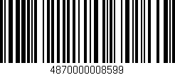 Código de barras (EAN, GTIN, SKU, ISBN): '4870000008599'