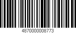 Código de barras (EAN, GTIN, SKU, ISBN): '4870000008773'