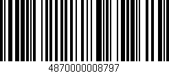 Código de barras (EAN, GTIN, SKU, ISBN): '4870000008797'