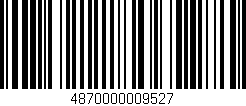 Código de barras (EAN, GTIN, SKU, ISBN): '4870000009527'