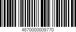 Código de barras (EAN, GTIN, SKU, ISBN): '4870000009770'