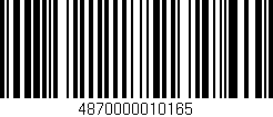 Código de barras (EAN, GTIN, SKU, ISBN): '4870000010165'