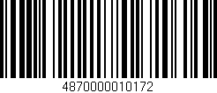 Código de barras (EAN, GTIN, SKU, ISBN): '4870000010172'