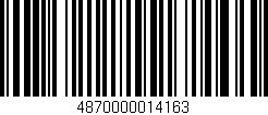Código de barras (EAN, GTIN, SKU, ISBN): '4870000014163'