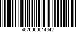 Código de barras (EAN, GTIN, SKU, ISBN): '4870000014842'
