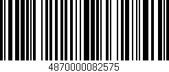 Código de barras (EAN, GTIN, SKU, ISBN): '4870000082575'