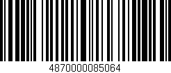Código de barras (EAN, GTIN, SKU, ISBN): '4870000085064'