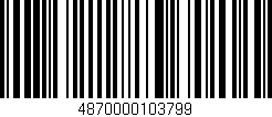 Código de barras (EAN, GTIN, SKU, ISBN): '4870000103799'