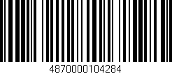 Código de barras (EAN, GTIN, SKU, ISBN): '4870000104284'