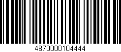 Código de barras (EAN, GTIN, SKU, ISBN): '4870000104444'