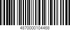 Código de barras (EAN, GTIN, SKU, ISBN): '4870000104468'