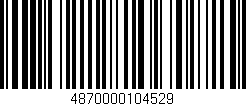 Código de barras (EAN, GTIN, SKU, ISBN): '4870000104529'