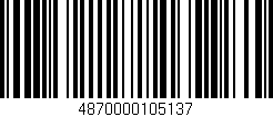 Código de barras (EAN, GTIN, SKU, ISBN): '4870000105137'