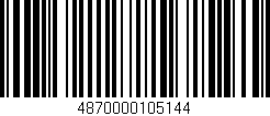 Código de barras (EAN, GTIN, SKU, ISBN): '4870000105144'
