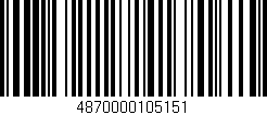 Código de barras (EAN, GTIN, SKU, ISBN): '4870000105151'