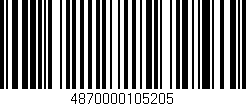 Código de barras (EAN, GTIN, SKU, ISBN): '4870000105205'