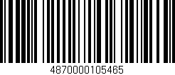 Código de barras (EAN, GTIN, SKU, ISBN): '4870000105465'