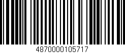 Código de barras (EAN, GTIN, SKU, ISBN): '4870000105717'