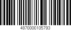 Código de barras (EAN, GTIN, SKU, ISBN): '4870000105793'