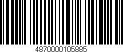 Código de barras (EAN, GTIN, SKU, ISBN): '4870000105885'