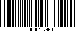 Código de barras (EAN, GTIN, SKU, ISBN): '4870000107469'