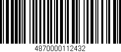 Código de barras (EAN, GTIN, SKU, ISBN): '4870000112432'