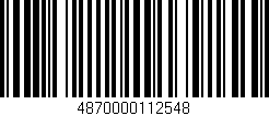 Código de barras (EAN, GTIN, SKU, ISBN): '4870000112548'