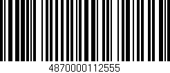 Código de barras (EAN, GTIN, SKU, ISBN): '4870000112555'