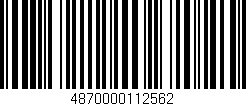 Código de barras (EAN, GTIN, SKU, ISBN): '4870000112562'