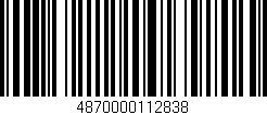 Código de barras (EAN, GTIN, SKU, ISBN): '4870000112838'