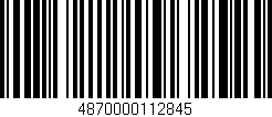 Código de barras (EAN, GTIN, SKU, ISBN): '4870000112845'