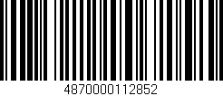 Código de barras (EAN, GTIN, SKU, ISBN): '4870000112852'