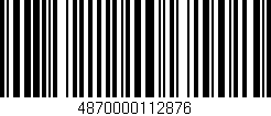 Código de barras (EAN, GTIN, SKU, ISBN): '4870000112876'