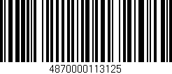 Código de barras (EAN, GTIN, SKU, ISBN): '4870000113125'