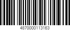 Código de barras (EAN, GTIN, SKU, ISBN): '4870000113163'