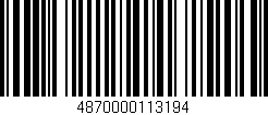Código de barras (EAN, GTIN, SKU, ISBN): '4870000113194'