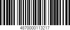 Código de barras (EAN, GTIN, SKU, ISBN): '4870000113217'