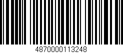Código de barras (EAN, GTIN, SKU, ISBN): '4870000113248'