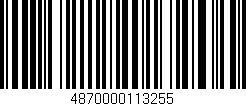 Código de barras (EAN, GTIN, SKU, ISBN): '4870000113255'